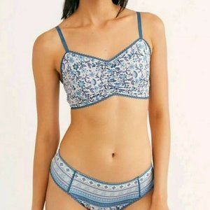 NWT Spell & the Gypsy Collective Designs Dahlia Bloomers Dusty Blue Motif Sz S